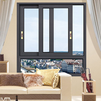 Fabricant de fenêtres coulissantes en aluminium Lukliving Fenêtres coulissantes en aluminium