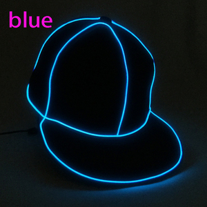 <span class=keywords><strong>Naranja</strong></span> Negro Blanco Neon Glow LED Gorra de béisbol Adultos Niños Fiestas populares de Año Nuevo Actuaciones escolares Bolsa empaquetada - Product Image 2