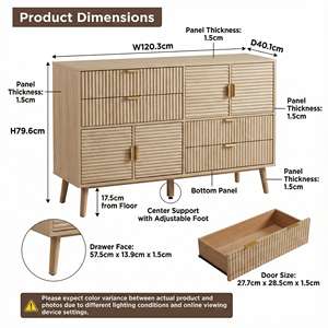 <span class=keywords><strong>Commode</strong></span> en bois massif de style scandinave, design élégant et blanc, écologique, durable, avec un grand espace de rangement, <span class=keywords><strong>6</strong></span> <span class=keywords><strong>tiroirs</strong></span>, montage facile, garantie 1 an - Product Image 3