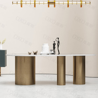 Everkaki — ensemble de table en arc circulaire, ligne de styliste pour restaurant 5 étoiles, avec chaise en cuir