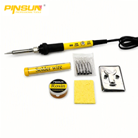 Kit de fer à souder à température réglable, outils de réparation électronique avec fil à souder, colophane et pointes remplaçables