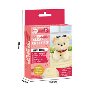Игрушка для щенка для детей «своими руками» с толстыми стеблями из синели и кораллового флиса, мягкие трубы для чистки труб, креативные принадлежности для пасты - Product Image 2