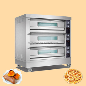 Equipo de panadería para hornear Pastel Pan Hornos para hornear Horno de pizza eléctrico de gas comercial a la venta - Product Image 3