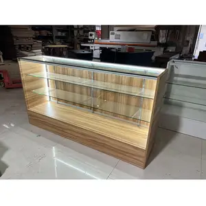 Tobacco Store Display Counters Commercial Glass Display Case Retail Smoke Shop Display Showcase With Led Lights