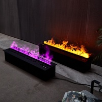Insérer la vapeur d'eau brouillard feu vapeur cheminée Cassette artificielle 3D humidificateur électrique lumière LED ménage économie d'énergie à distance