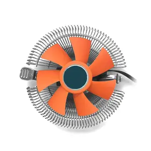 Cpu Fan Air Cooler Intelligent Temperature Control Glowing Fan With 4 Heatpipes Pc Cooling Fan
