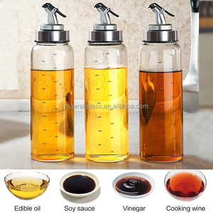 Bottiglia di olio d'oliva personalizzata da <span class=keywords><strong>100</strong></span> <span class=keywords><strong>ml</strong></span> tonda bottiglia di vetro borosilicato di olio d'oliva con ugello ABS supporto Logo di stampa personalizzato - Product Image 3