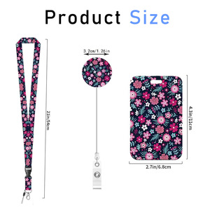 Wholesale embossed 3D double-sided printing push-fit vertical card holder round belt <b>clip</b> epoxy easy-pull telescopic <b>buckle</b> - Product Image 2
