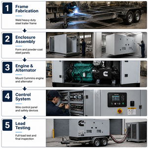 Groupe électrogène diesel Cummins EAC EPA 500Kva 600kva 650kva 700kva de haute qualité, silencieux, insonorisé, haute puissance, pour usage industriel et d'urgence - Product Image 2
