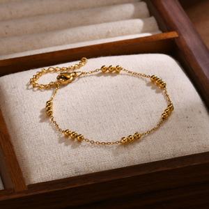 เครื่องประดับสแตนเลสสตีล 316L ชุบทอง 18K คุณภาพสูง ไม่ลอก ไม่ดำ หรูหรา แฟชั่นสวยงาม สำหรับผู้หญิง - Product Image 3