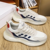 Chaussures de sport pour hommes à semelle souple, décontractées, élégantes, respirantes en mesh, à semelle plate, amortissantes, avec airbag