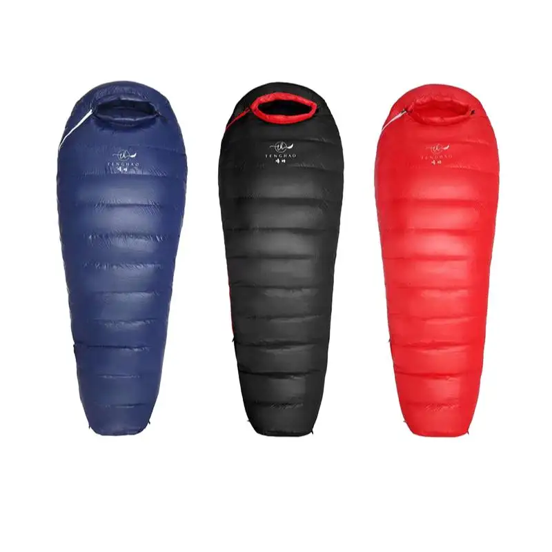 Down Sleeping Bag -10 ~ -25Centigrade Black+Purple Outdoor Camping