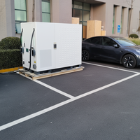Système de stockage d'énergie mobile avancé 120 kW 200 kWh, chargeur rapide CC haute capacité pour véhicules électriques CCS2, nouveau
