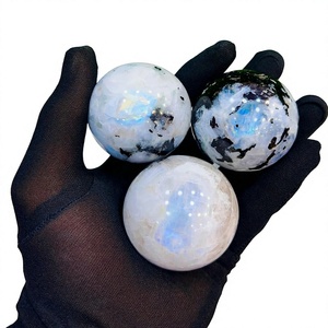 Rainbow Moonstone Crystal Sphere Eco-Friendly Handmade Polished Gemstone <b>Ball</b> Natural Stone for Home Decor Meditation Gift - Product Image 1