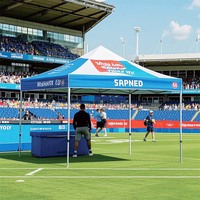 Auvent Pop-Up pliable, impression personnalisée, double toit Commercial, tente 10x20