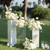 Boule de fleurs artificielles blanches best-seller, centres de table de mariage, décorations d'événements et décorations de la Saint-Valentin