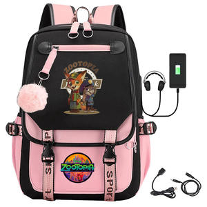 Meistverkaufter Zootopia <span class=keywords><strong>2</strong></span>-Zoll-Cartoon-Rucksack für Teenager und Kinder, geeignet für Reisen, USB-Notebook-Rucksack - Product Image 6