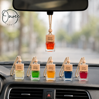 Diffuseur de parfum pour voiture suspendu personnalisé avec capuchon en bois, parfum longue durée, marque privée OEM pour la vente en gros