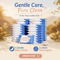 Lingettes humides pour bébé non tissées, antibactériennes, jetables, personnalisables, ultra-douces, sûres pour les nouveau-nés, pour la bouche, les mains, le corps, les jouets et le nettoyage extérieur