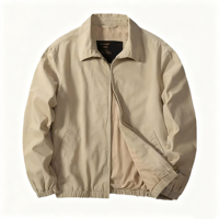 Veste de golf en toile légère et élégante pour homme, coupe slim, coupe-vent, bomber, streetwear, veste décontractée, printemps, automne, résistante aux intempéries