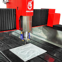Machine de gravure CNC pour pierre tombale HUALONG Machinery HLSD-1525-1, machine à graver le marbre, routeur CNC 3 axes pour la gravure de pierres tombales