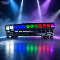 STSLITE-12 Köpfe 40W RGBW LED Moving Bar Light Beam Wash mit zusätzlichen Amber Cool White LED DMX Bühnenlichtern für DJ Club Events