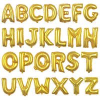 16 pouces feuille d'or lettre Alphabet ballon joyeux anniversaire fête ballons décoration de mariage enfants jouets bébé douche ballon à Air