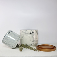 Pots en céramique cylindriques émaillés personnalisés, légers, durables, écologiques, modernes, kits de repiquage pour plantes