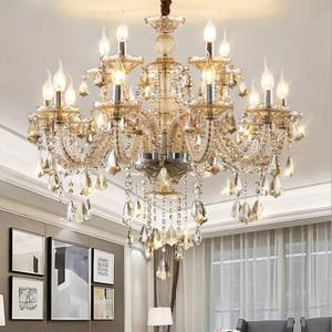 Suspension décorative de mariage style européen Led lustre à bougie en cristal de luxe éclairage - Product Image 2