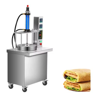 Machine à presser les feuilles de pâte à tortilla, à pita, à crêpes, à haute efficacité commerciale, machine pneumatique à faire des chapatis, équipement de boulangerie