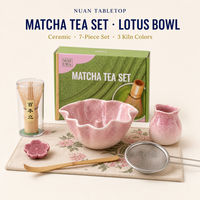 Support rétro en porcelaine pour fouet à matcha (Chasen) pour cérémonie du thé