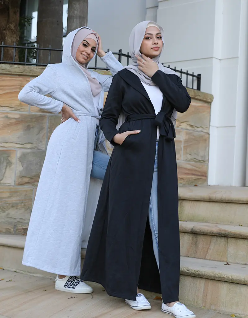 Muslim Winter New Women Trench Coat Long Fashionable Lightly Cooked Wind Korean Style Over-the-knee