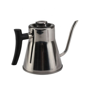 กาต้มน้ำสแตนเลสแบบยาวมีฝาปิดหม้อต้มชากาแฟแบบคอห่าน - Product Image 5