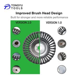 Tête de débroussailleuse rotative en fil d'acier 6 et 8 pouces, roue de coupe robuste pour l'élimination des mauvaises herbes, du gazon et du mousse, nettoyage des pelouses, jardins et allées - Product Image 6