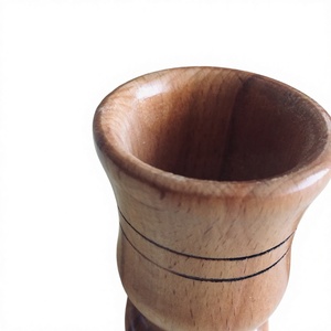 Wooden Mortar Pestle <b>Set</b> Handcrafted Durable <b>Herb</b> <b>Spice</b> Grinder Manual Food Grade Wood Bowl Matching Pestle - Product Image 2