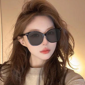 Lunettes de soleil carrées Qianai, monture noire, verres PC AC, UV400, unisexe, type 3, pour grands visages - Product Image 2