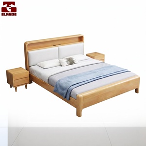 Juego de Muebles de Dormitorio con Cama King Size de Madera Sólida Nórdica para Hotel, Apartamento o Pension, Personalizado al por Mayor - Product Image 2