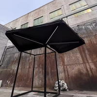 Nouveau choix 1.7m abri solaire extérieur de petite taille auvent sur pied à 270 degrés avec poteau en aluminium étanche pour le camping