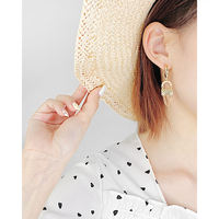 2023 nouvelle mode Vintage mignon à la main en laiton boucles d'oreilles pour les femmes cadeau grand gland coloré boucles d'oreilles
