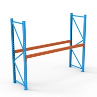 Rack à usage intensif pour entrepôts industriels Rayonnage d'atelier à 5 niveaux Système de rayonnage à palettes