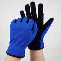 Gants de travail antistatiques en cuir nubuck à doigts complets, gants de sécurité texturés résistants au froid pour salle blanche et utilisation sur écran tactile