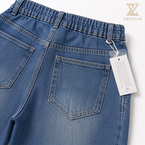 <span class=keywords><strong>Jeans</strong></span> a Zampa di Lusso da Donna a Vita Alta Vestibilità Comoda Stile <span class=keywords><strong>Mom</strong></span> <span class=keywords><strong>Fit</strong></span> in Denim - Vendita all'Ingrosso ODM - Product Image 4