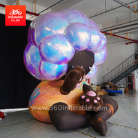 Muñeca gigante personalizada para niña, diseño personalizado inflable, mascota grande, publicidad de dibujos animados, muñeca Linda para niña, inflables con soplador de aire