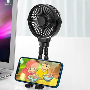 Ventilateur électrique Octopus rechargeable, portable, pour bébé, mini-ventilateurs de voyage avec trépied flexible, à main, à suspendre, sur pied, pour poussette de bébé - Product Image 4