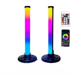 Barre lumineuse LED, barre lumineuse RGB synchronisée avec <span class=keywords><strong>la</strong></span> musique, lampe <span class=keywords><strong>d</strong></span>'ambiance USB avec couleur RGB pour bureau, bar, TV, PC - Éclairage musical rythmique - Product Image 1