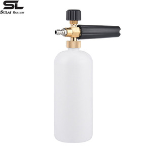 Pistolet de lavage de voiture manuel haute pression Sulai Machinery Foam Sprayer 4000psi, en alliage blanc - Product Image 1