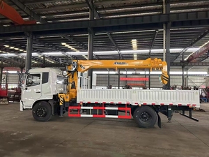 Very <b>Cheap</b> RHD and LHD Diesel Engine Dongfeng Cargo <b>Box</b> Truck Mounted Hydraulic 10-15tons Lifting Telescopic Boom Crane - Product Image 3