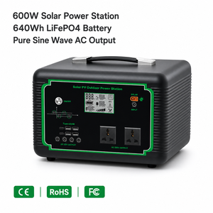 Estación de Energía Portátil de 300W/600W, Batería LiFePO4 de 640WH, Generador Solar de Onda Sinusoidal Pura, Cargador MPPT para Camping, Emergencias en el Hogar - Product Image 3
