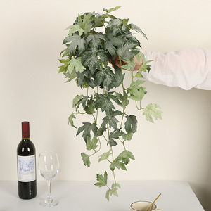 Artificial Vine Plants With Maple And Begonia <b>Leaves</b> 60Cm 90Cm Plastic Home <b>Decor</b> <b>Wall</b> Hanging Greenery Decoration - Product Image 2