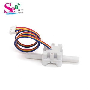 หุ่นยนต์ทำความสะอาดอัจฉริยะ ZJTM-04A เซ็นเซอร์วัดการไหล 1/4 พลาสติก POM DC3.5-24V ฮอลล์เอฟเฟค อิมพีลเลอร์ กังหันวัดอัตราการไหลของน้ำ 0.1-1.5 ลิตร/นาที - Product Image 5